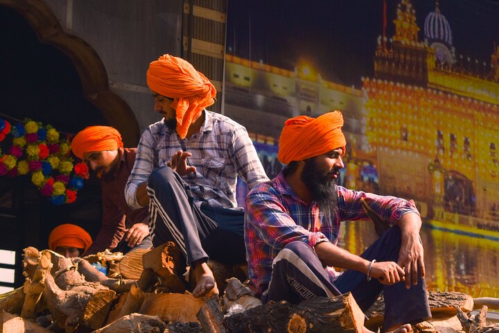 Volunteers at Golden Temple.