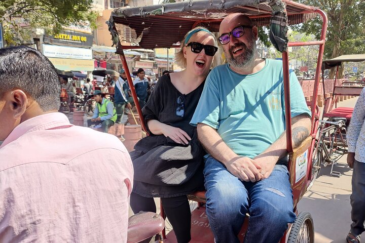 How fun it is to enjoy rickshaw ride in the alleys of Old Delhi :)