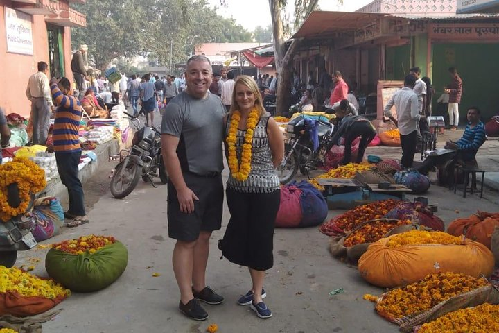 Morning walk in the flower market. 