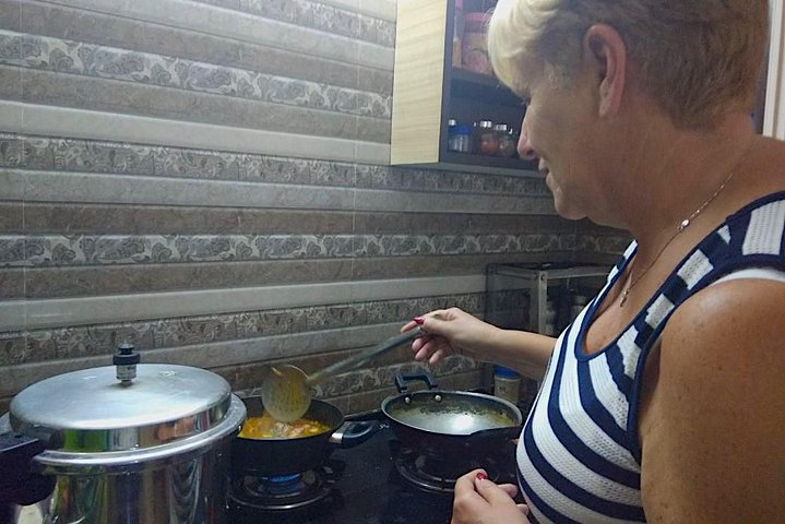 South Indian meal cooking 