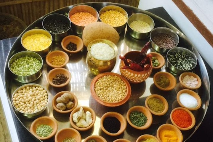 Ingredients for traditional North Indian cuisine
