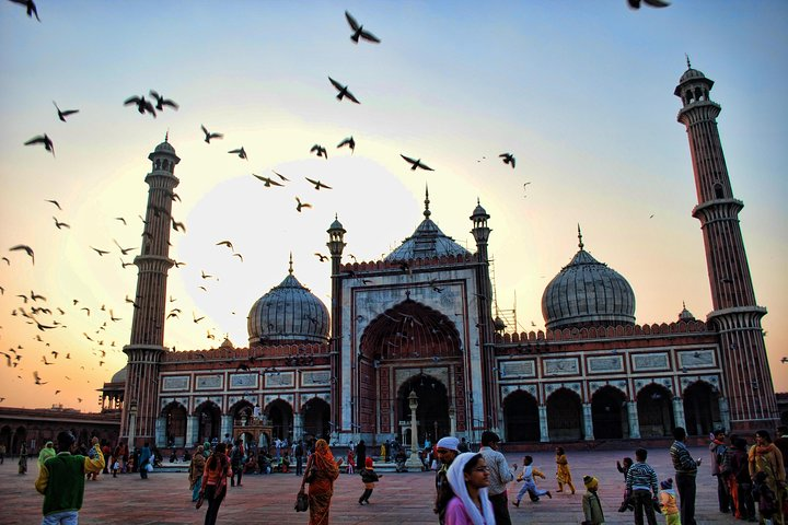 Jama Masjid, which is the biggest mosque of India, is one of the attractions of this tour.