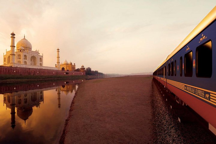 Taj Mahal by Gatiman Express Train
