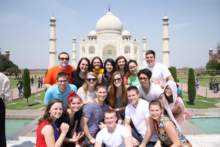 Our client in Taj Mahal