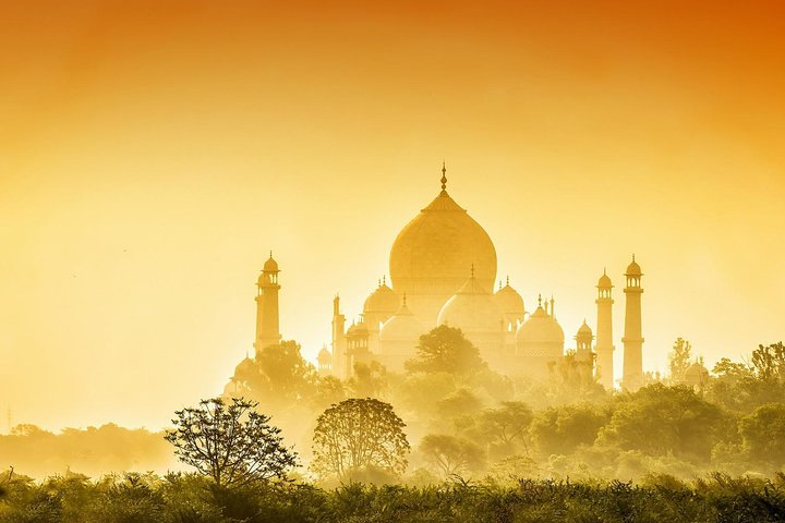 Sunrise View of Taj Mahal