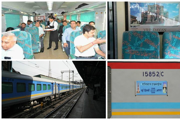 Agra Tour by Gatimaan Express Train Executive Class Visit Taj Mahal, Agra Fort