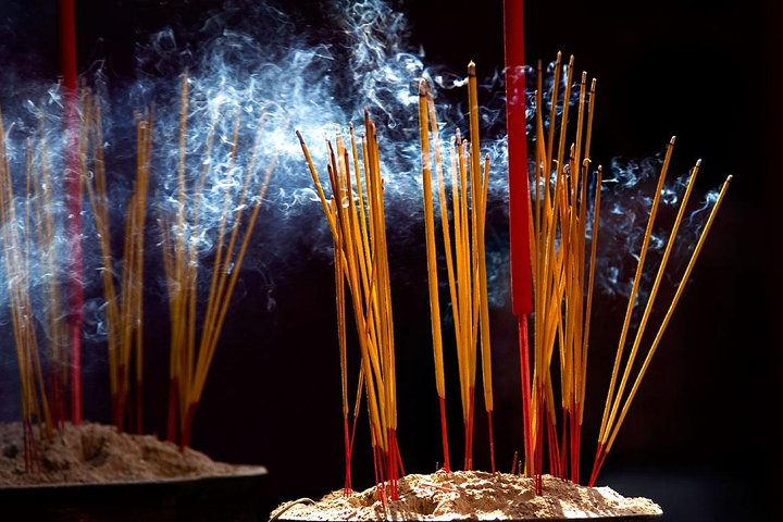 Incense sticks at Nepali Mandir, Varanasi