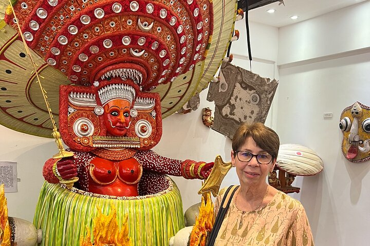Theyyam live sized model exhibited in Chirakkal Folklore Musium 