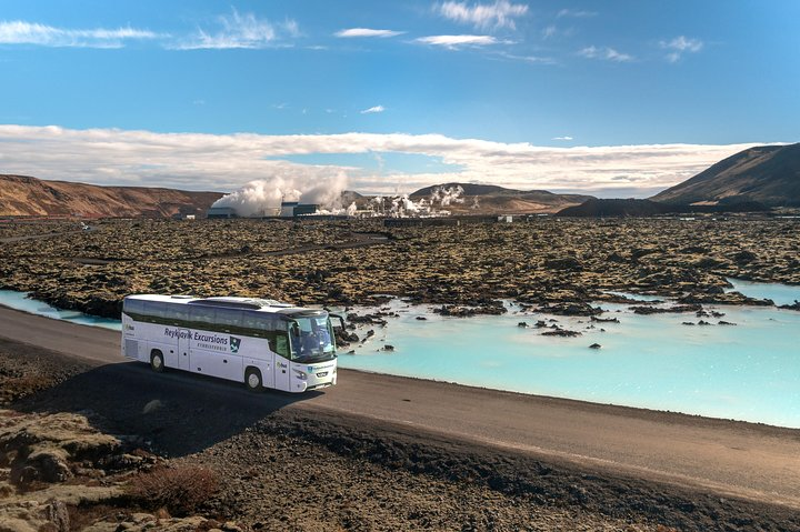 Experience the stunning landscapes of Iceland as you journey to the Blue Lagoon. Enjoy scenic views and a relaxing ride connecting you to one of nature's unique treasures.
