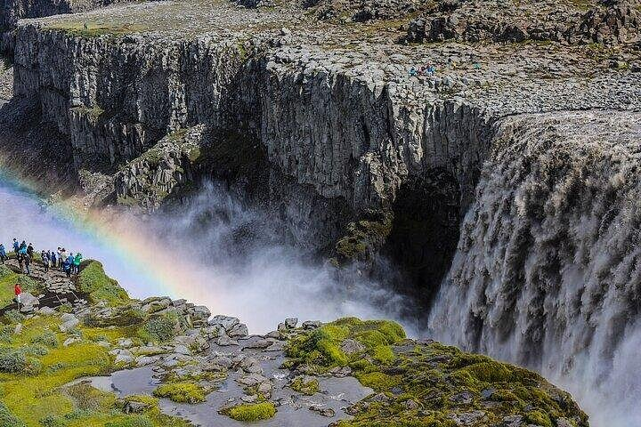 Dettifoss waterfall in spring