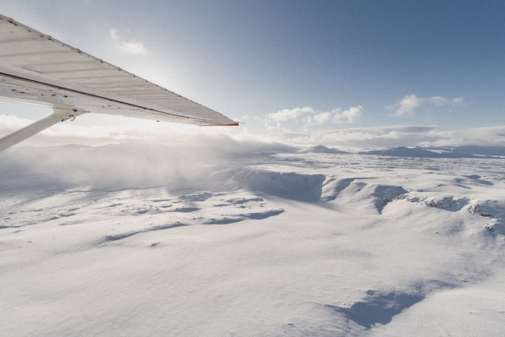 Airplane Flight over Vatnajökull Volcanic Eruption Sites - Photo 1 of 11