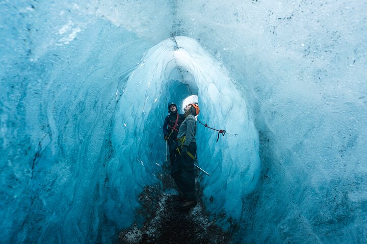 Step inside a world of shimmering blue ice