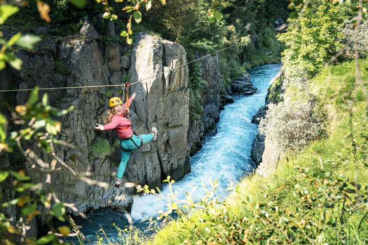 Zipline Adventure Through Glerárgil River Canyon in Akureyri Town - Photo 1 of 25