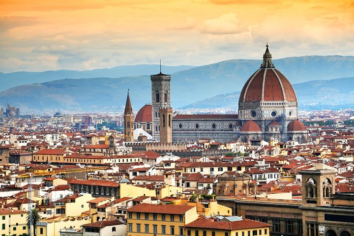Experience the charm of Florence’s iconic skyline with its magnificent dome surrounded by stunning architecture and rolling hills inviting travelers to immerse themselves in Italy's rich heritage and gastronomy.