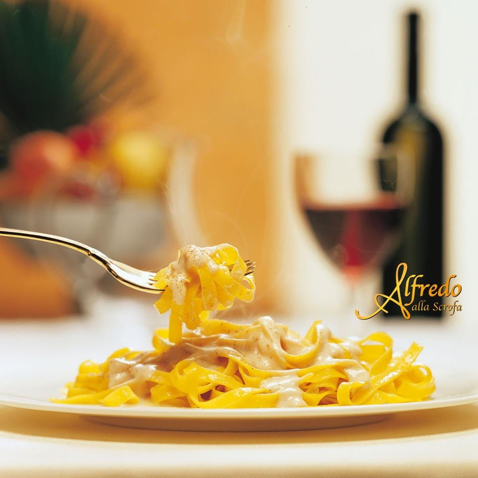 Alfredo alla Scrofa Restaurant Menu with the Original Fettucine