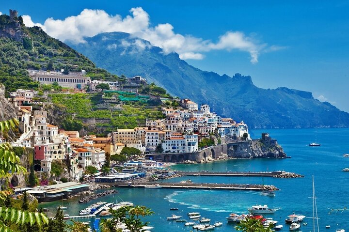 The gorgeous view of Amalfi