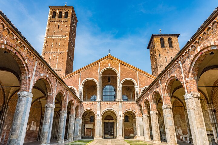 Experience history at the Basilica di Sant’Ambrogio where centuries of artistry and spirituality converge. Explore beautiful architecture and discover the rich heritage of Milan's Old Town.