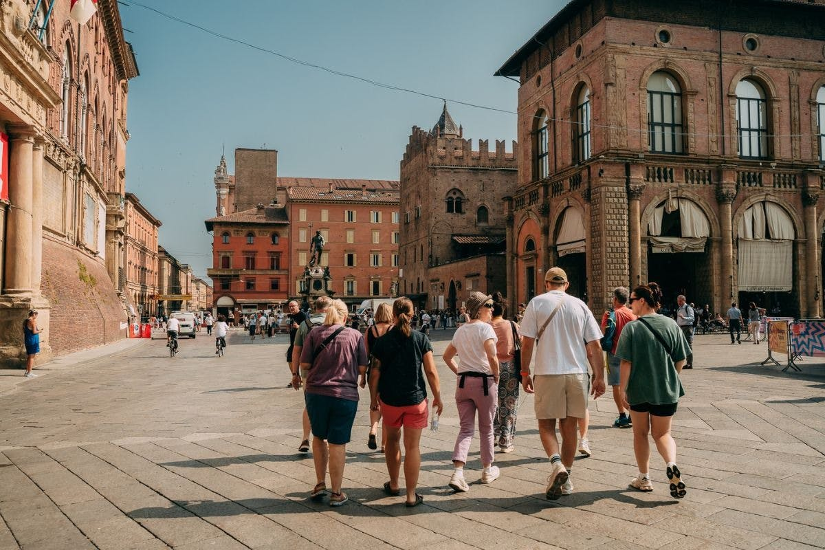 Bologna: Guided Walking Tour + Archiginnasio Entry - Photo 1 of 7