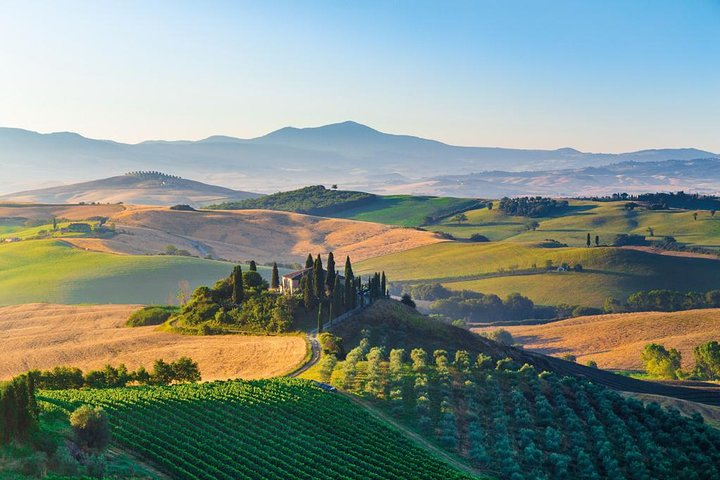 View from Montalcino, Orcia Valley