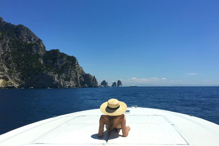 Cruise around Capri in style on this private boat excursion