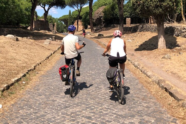 Cycling the old roman road Appia Antica