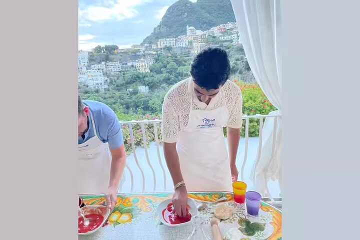 Cesarine: Pizza & Tiramisu Workshop with Positano Terrace Views - Photo 1 of 6