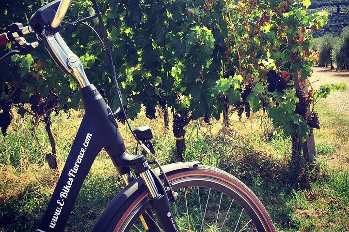 Explore Tuscany on a luxury E-Bike pedaling through scenic vineyards and charming villages savoring organic Chianti local delicacies and breathtaking views of Florence’s skyline.