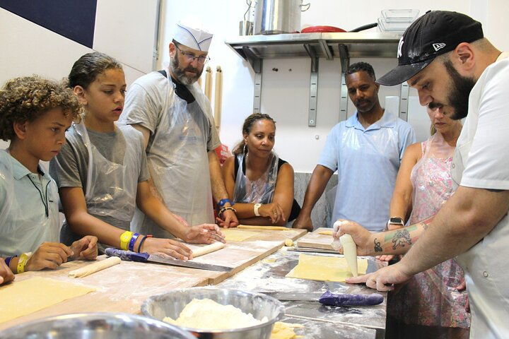 Filling the ravioli.