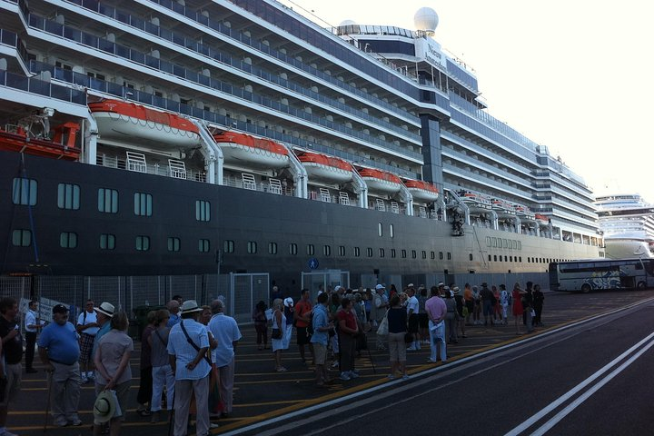 Morning Pick up under the ship at the port of civitavecchia