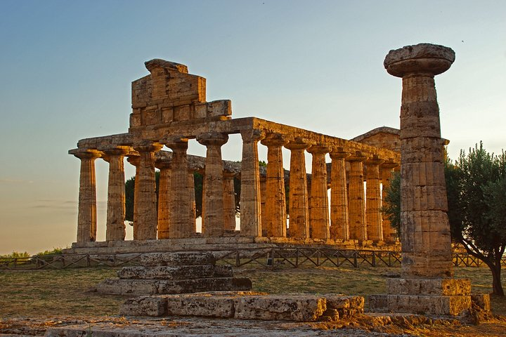 Paestum Temple And Ruins