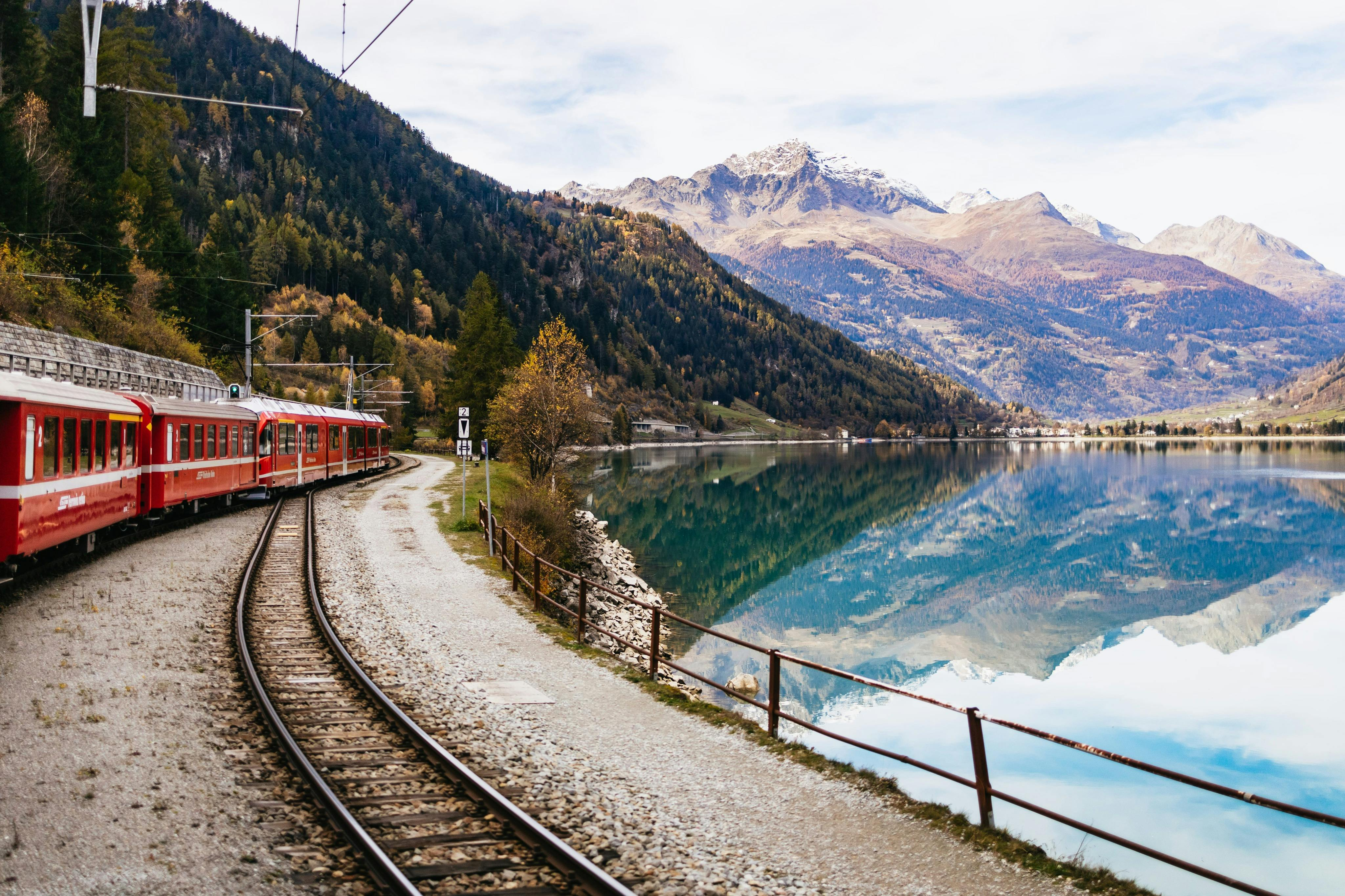 Lake Como & St. Moritz: Day Tour from Milan + Bernina Red Train Ride & Cruise - Photo 1 of 8