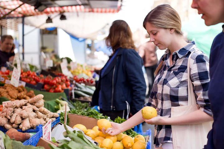 Visiting the local market