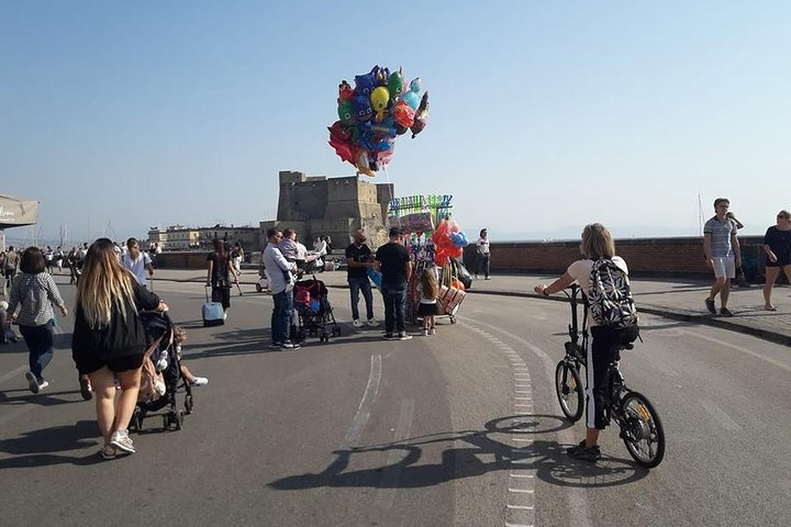 Seafront of Naples near Castel dell