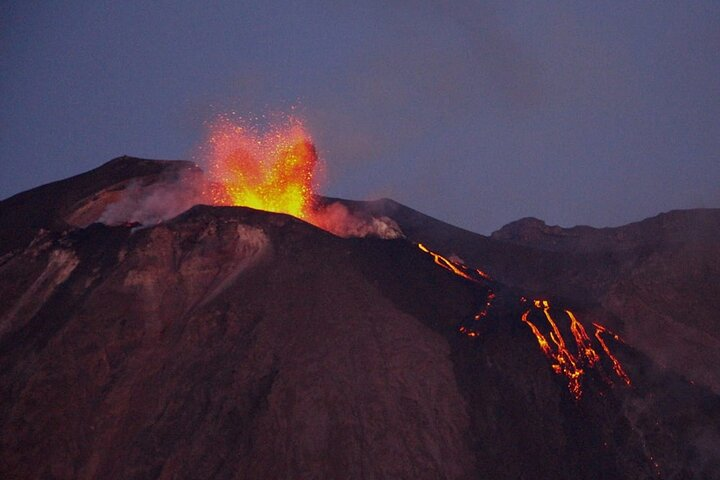 Panarea and Stromboli by night from Lipari - Photo 1 of 7
