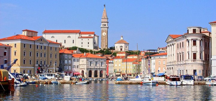 Piran - view from Harbour side