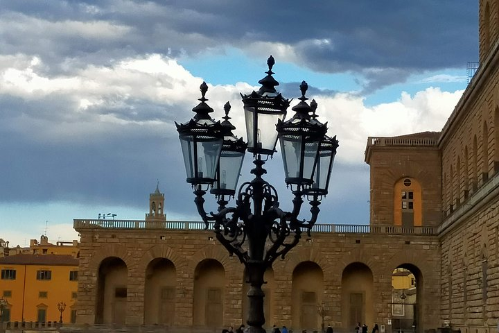 Angle of the façade of Palazzo Pitti where the Summer Apartments of the Grand-Ducal family were located