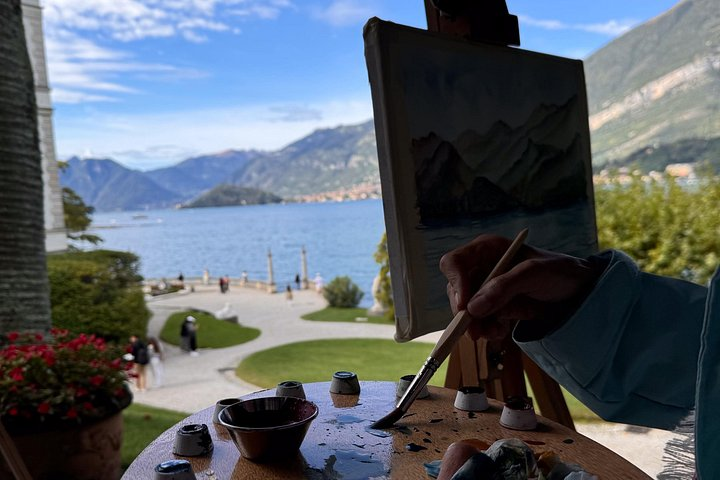 90 minutes, Private painting class on Lake Como shores Bellagio - Photo 1 of 25