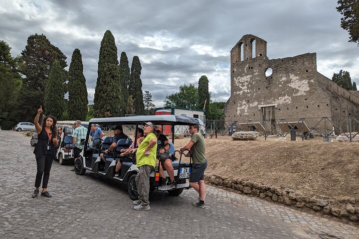 Private Appian Way (Appia Antica) Tour in Rome by Golf Cart - Photo 1 of 7