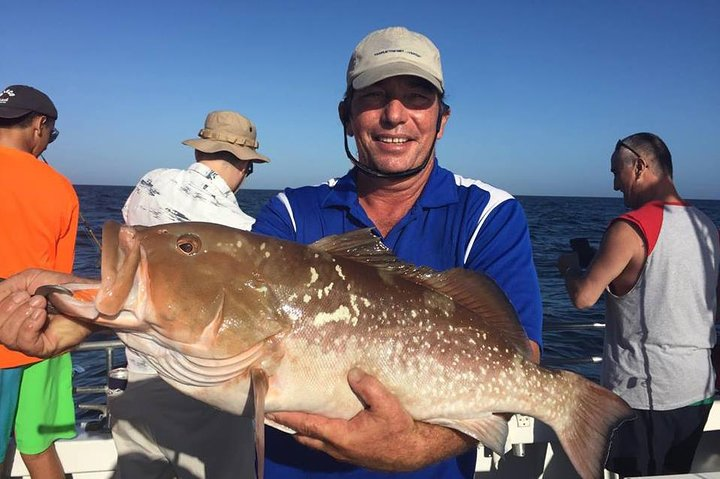 Captain Paul with large red Grouper