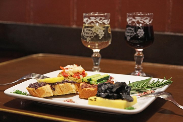 Black squids and polenta