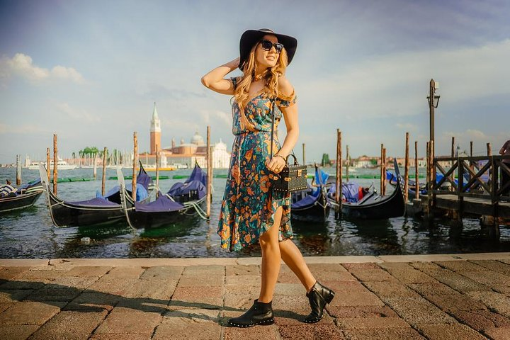 portrait with the basilica della salute