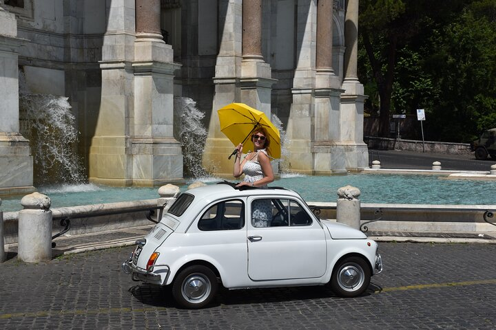 Fiat500 Private Tour & Photoshoot with a Local Roman & Hotel Pickup - Photo 1 of 25