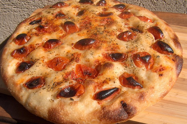 Typical focaccia