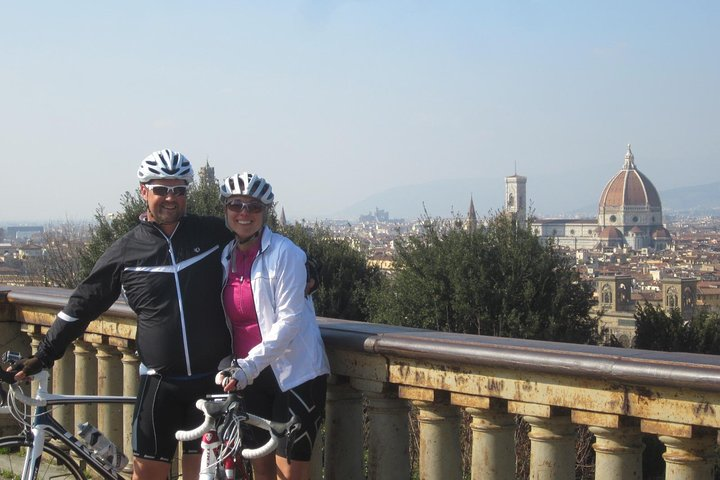 Happy clients above Florence