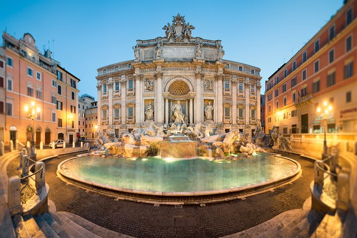 Famous and one of the most beautiful fountain of Rome - Trevi Fountain 