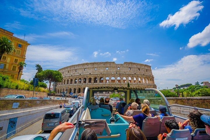 Rome Private Double Decker Open Bus Panoramic Tour | Exclusive Sightseeing Morning, Afternoon, Evening, or Night Tour