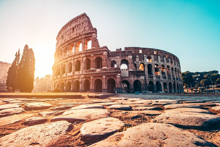 Step onto the ancient ground of the Colosseum where history unfolds amid iconic architecture evoking the grandeur of gladiators and their epic battles under the Roman sun.