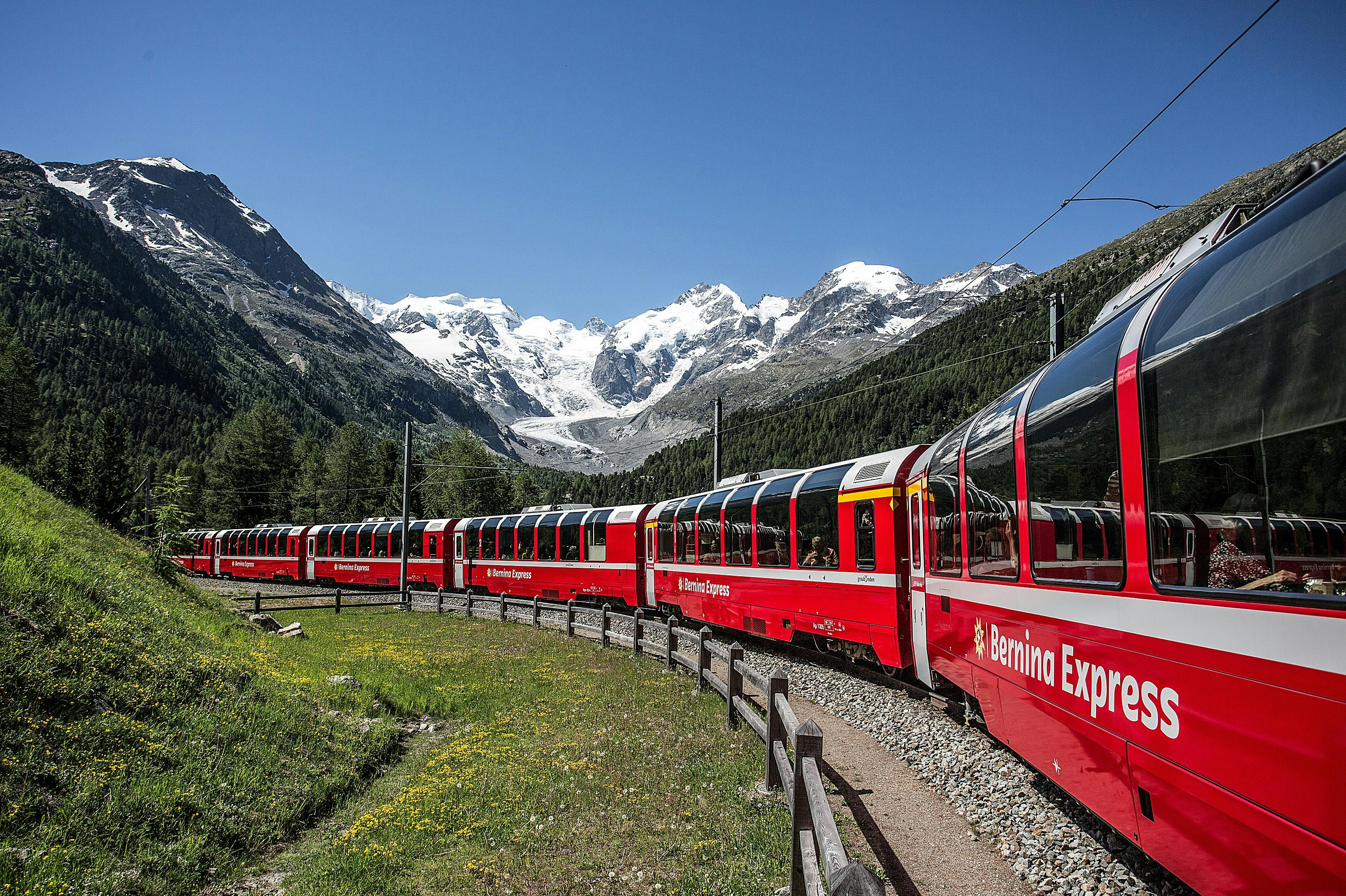 St. Moritz & Tirano: Bernina Express Panoramic Tour from Lake Como - Photo 1 of 3