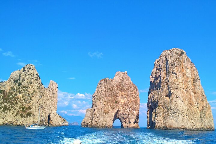The Faraglioni Rocks from the sea