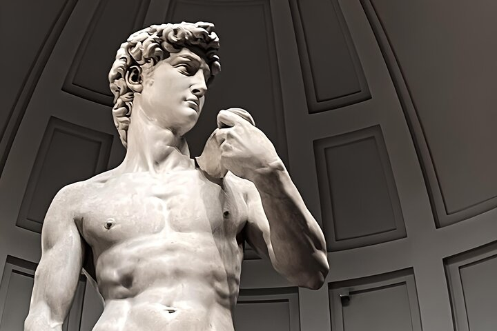 Step into the rich history of Florence and admire Michelangelo's David a stunning symbol of the Renaissance surrounded by a treasure trove of remarkable art and craftsmanship.